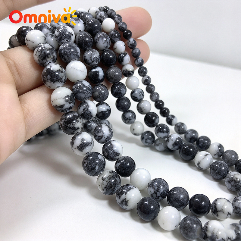 Doğal Siyah Beyaz Zebra Jasper - Jewelry Making Gemstones incelemesi ve fiyatı